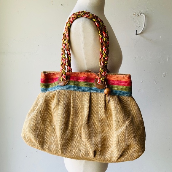 NWOT Fossil Raffia Tote - Picture 10 of 10